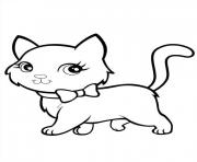 Coloriage dessin chat minon